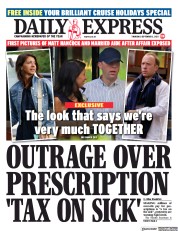 Daily Express (UK) Newspaper Front Page for 2 September 2021