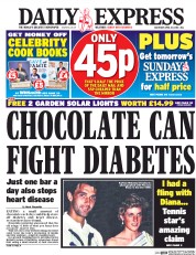 Daily Express (UK) Newspaper Front Page for 30 April 2016
