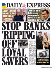 Daily Express front page for 30 May 2023