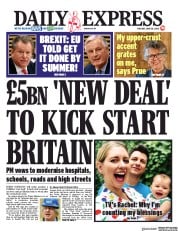 Daily Express (UK) Newspaper Front Page for 30 June 2020