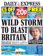 Daily Express (UK) Newspaper Front Page for 30 September 2017