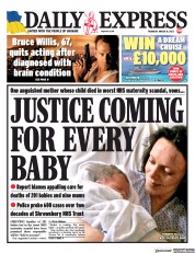 Daily Express (UK) Newspaper Front Page for 31 March 2022