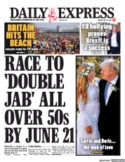 Daily Express (UK) Newspaper Front Page for 31 May 2021