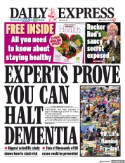 Daily Express (UK) Newspaper Front Page for 31 July 2020