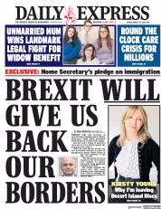 Daily Express (UK) Newspaper Front Page for 31 August 2018