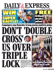 Daily Express (UK) Newspaper Front Page for 31 August 2021