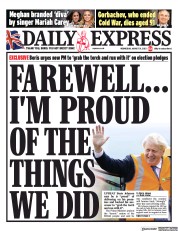 Daily Express (UK) Newspaper Front Page for 31 August 2022