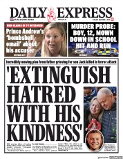 Daily Express (UK) Newspaper Front Page for 3 December 2019