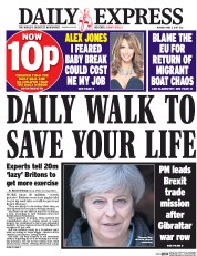 Daily Express (UK) Newspaper Front Page for 3 April 2017
