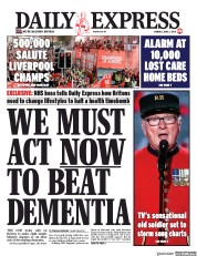 Daily Express (UK) Newspaper Front Page for 3 June 2019