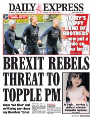 Daily Express (UK) Newspaper Front Page for 3 July 2018