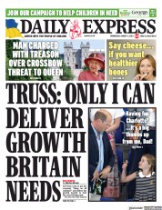 Daily Express (UK) Newspaper Front Page for 3 August 2022