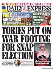 Daily Express (UK) Newspaper Front Page for 3 September 2022