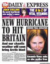 Daily Express (UK) Newspaper Front Page for 4 October 2011
