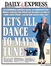 Daily Express (UK) Newspaper Front Page for 4 October 2018