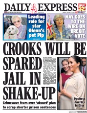 Daily Express (UK) Newspaper Front Page for 4 March 2019