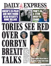 Daily Express (UK) Newspaper Front Page for 4 April 2019