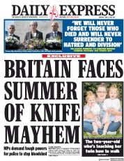Daily Express (UK) Newspaper Front Page for 4 June 2018