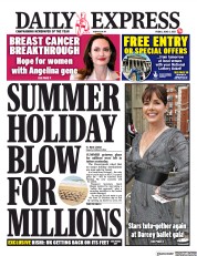 Daily Express (UK) Newspaper Front Page for 4 June 2021