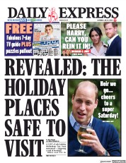 Daily Express (UK) Newspaper Front Page for 4 July 2020