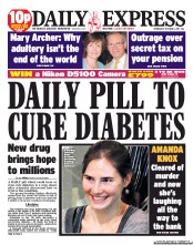 Daily Express (UK) Newspaper Front Page for 5 October 2011