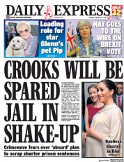 Daily Express (UK) Newspaper Front Page for 5 March 2019