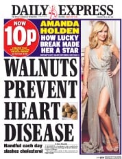 Daily Express (UK) Newspaper Front Page for 5 April 2016