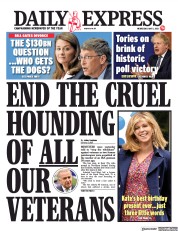 Daily Express (UK) Newspaper Front Page for 5 May 2021