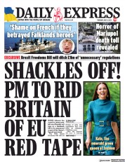 Daily Express (UK) Newspaper Front Page for 5 May 2022