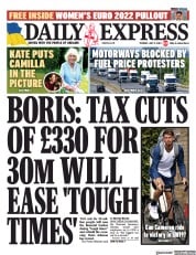 Daily Express (UK) Newspaper Front Page for 5 July 2022
