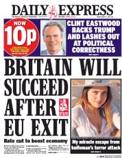 Daily Express (UK) Newspaper Front Page for 5 August 2016