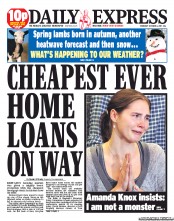 Daily Express Newspaper Front Page (UK) for 6 October 2011