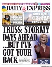 Daily Express front page for 6 October 2022