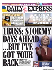 Daily Express (UK) Newspaper Front Page for 6 October 2022