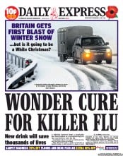 Daily Express (UK) Newspaper Front Page for 6 November 2013
