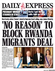 Daily Express front page for 6 December 2023