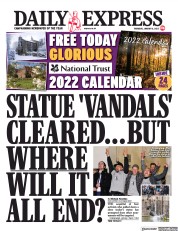 Daily Express (UK) Newspaper Front Page for 6 January 2022