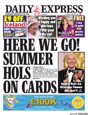 Daily Express (UK) Newspaper Front Page for 6 February 2021