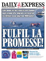 Daily Express front page for 6 March 2025