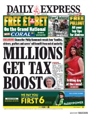 Daily Express (UK) Newspaper Front Page for 6 April 2019