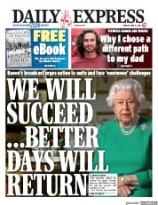 Daily Express (UK) Newspaper Front Page for 6 April 2020