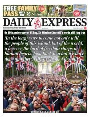 Daily Express front page for 6 May 2025