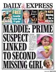 Daily Express (UK) Newspaper Front Page for 6 June 2020