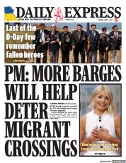 Daily Express front page for 6 June 2023