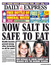 Daily Express Newspaper Front Page (UK) for 6 July 2011