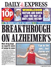 Daily Express (UK) Newspaper Front Page for 6 July 2017
