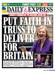 Daily Express (UK) Newspaper Front Page for 6 September 2022