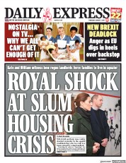 Daily Express (UK) Newspaper Front Page for 7 March 2019