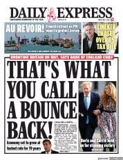 Daily Express (UK) Newspaper Front Page for 7 May 2021