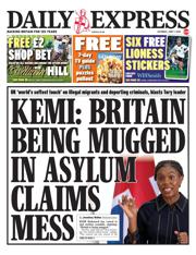Daily Express front page for 7 June 2025